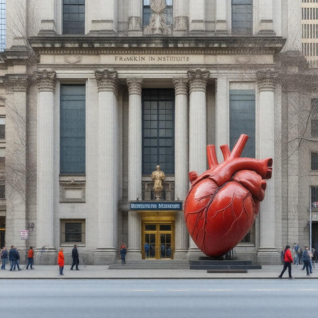 AI-created image of Franklin Institute Science Museum