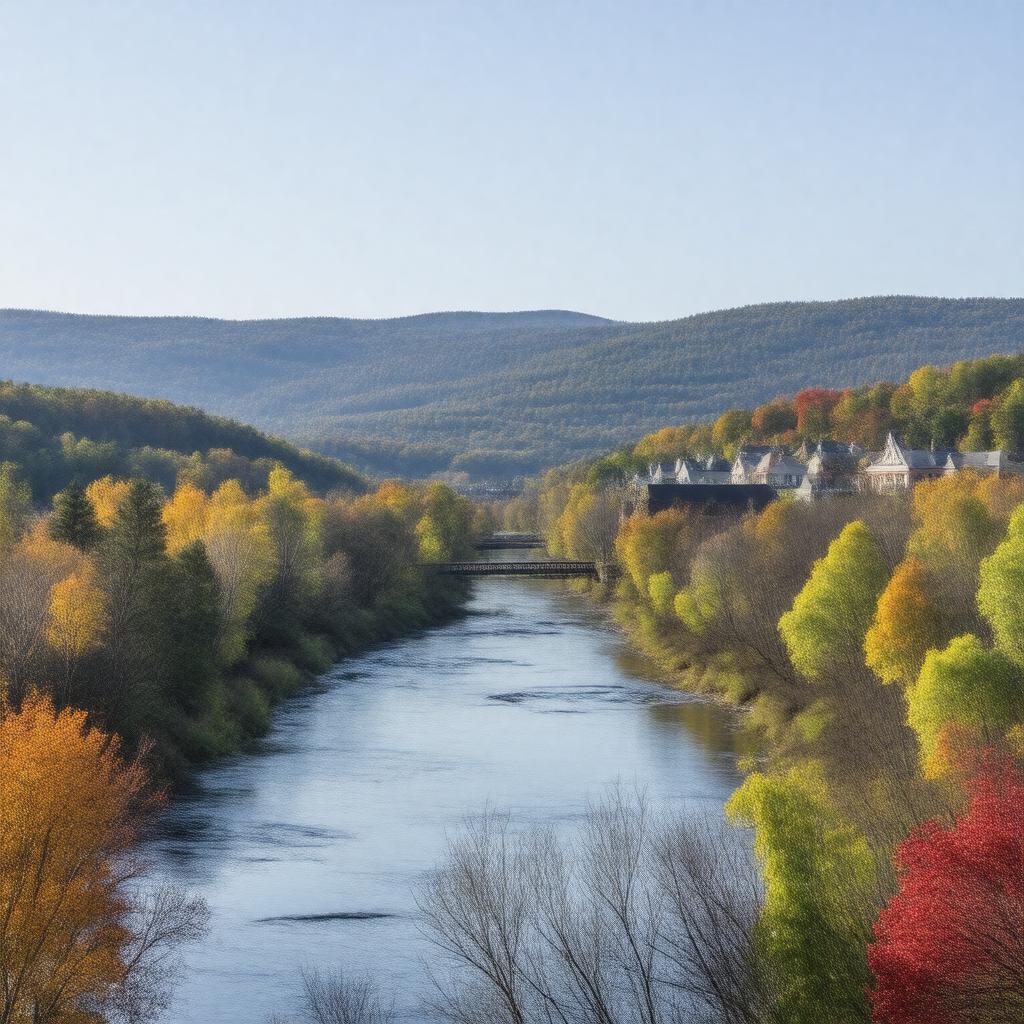 AI-created image of Franklin, New Hampshire