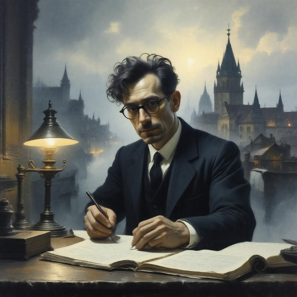AI-created image of Franz Kafka