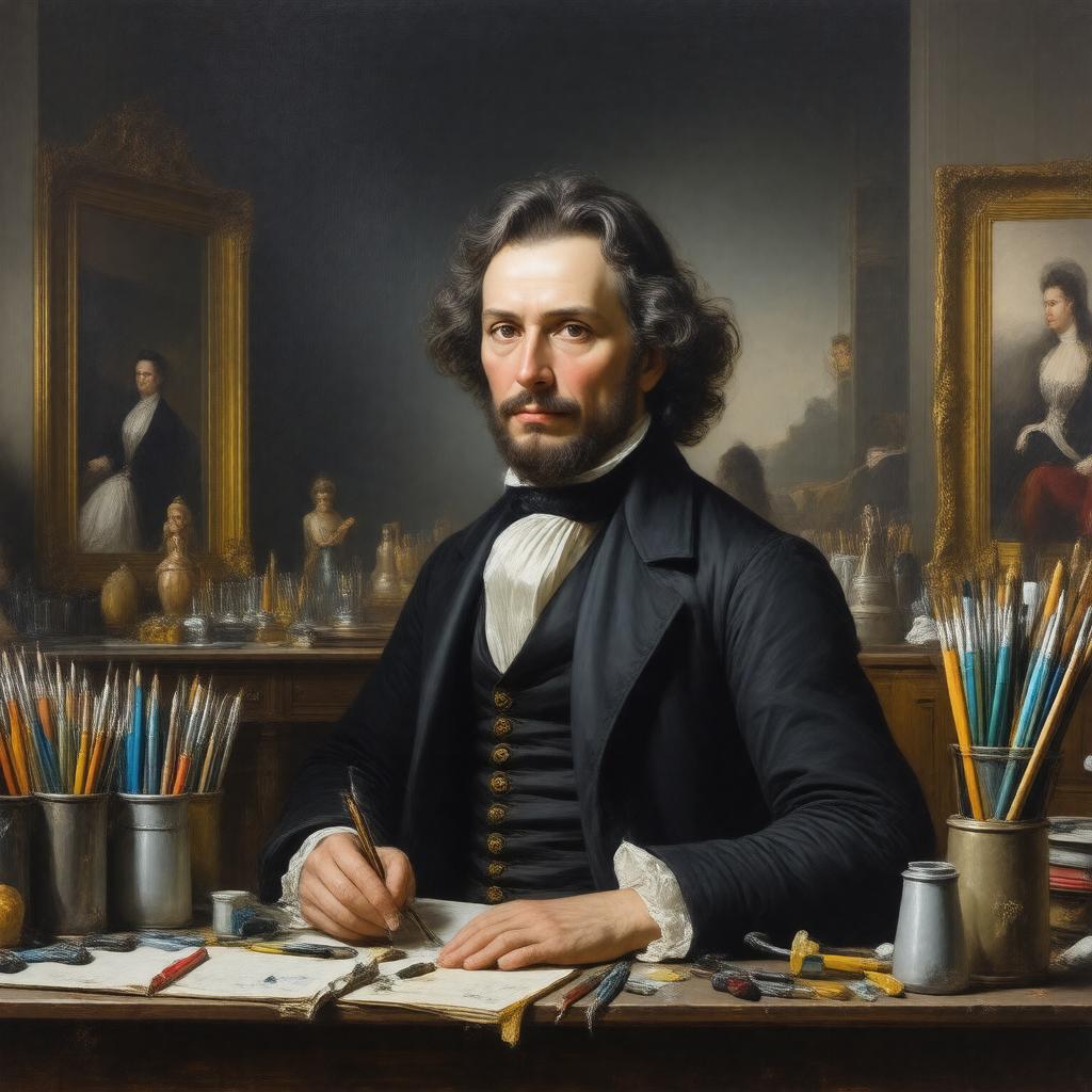 AI-created image of Franz Xaver Winterhalter