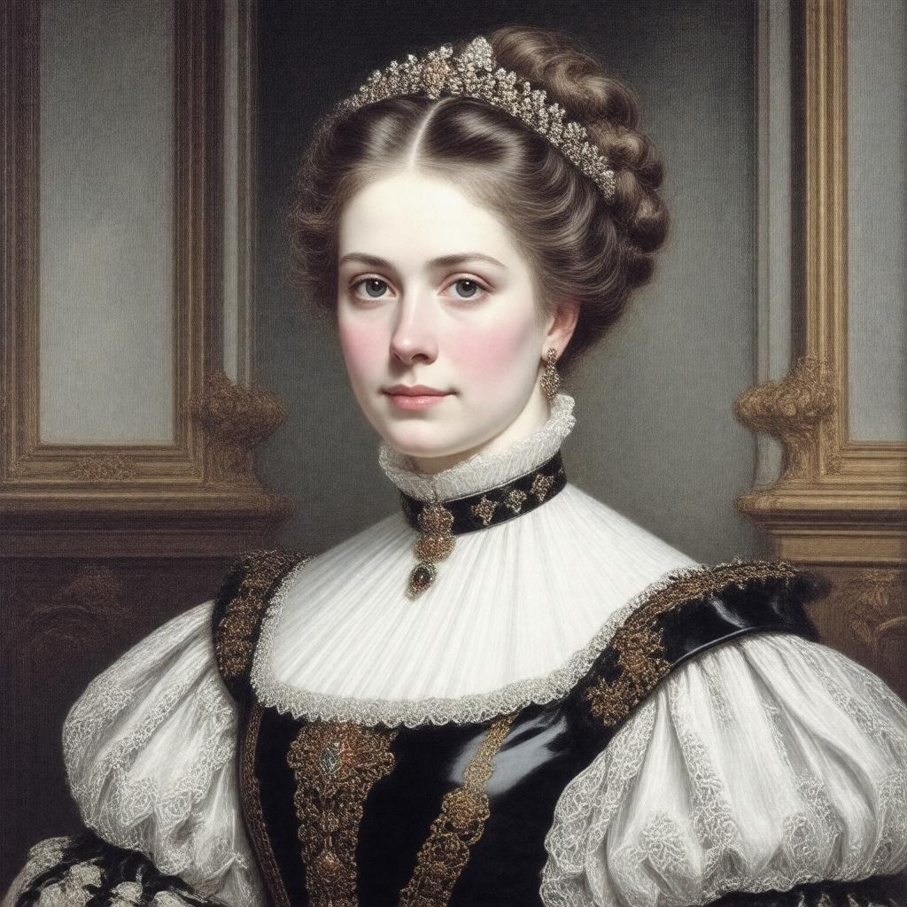 AI-created image of Franziska Josepha Louise Augusta Marie Christiana Helena