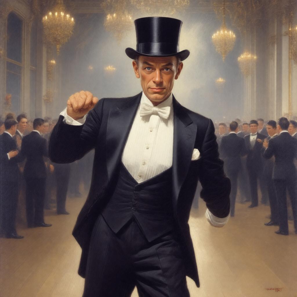 AI-created image of Fred Astaire
