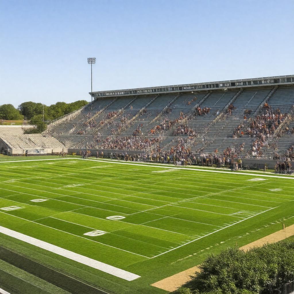 AI-created image of Fred G. Hughes Stadium