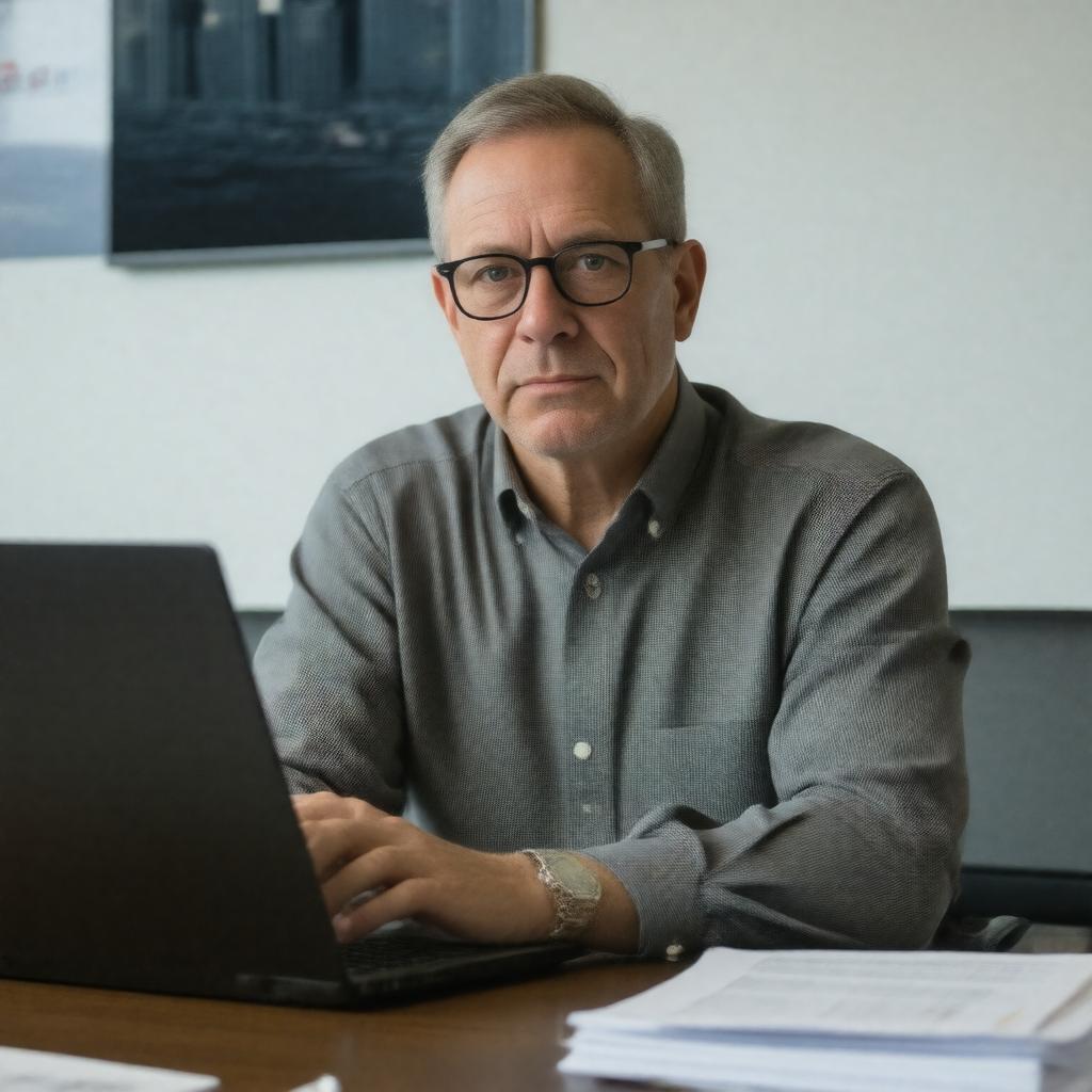 AI-created image of Fred Vogelstein