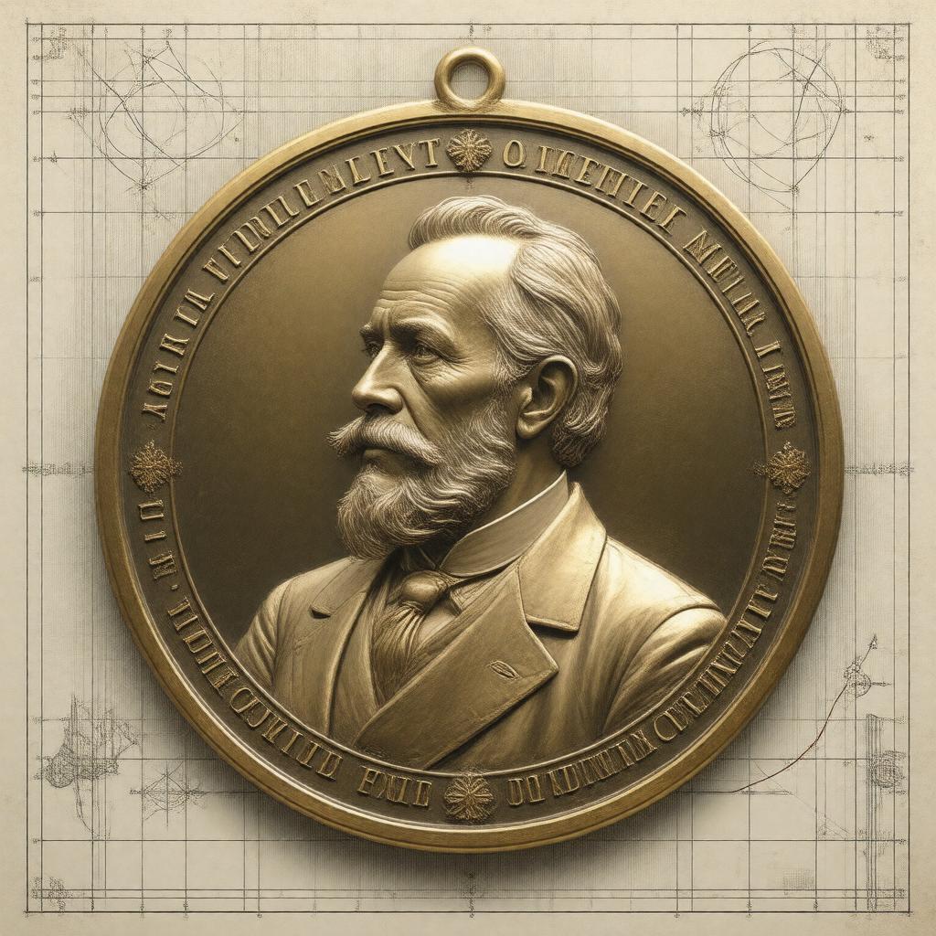 Click to view larger image AI-created image of Frederic Ives Medal