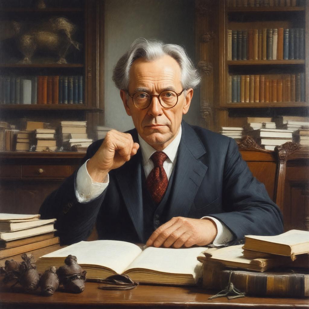AI-created image of Frederic Raphael