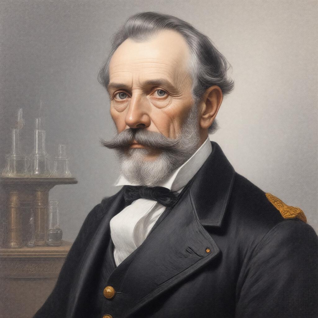 Click to view larger image AI-created image of Frederick Abel