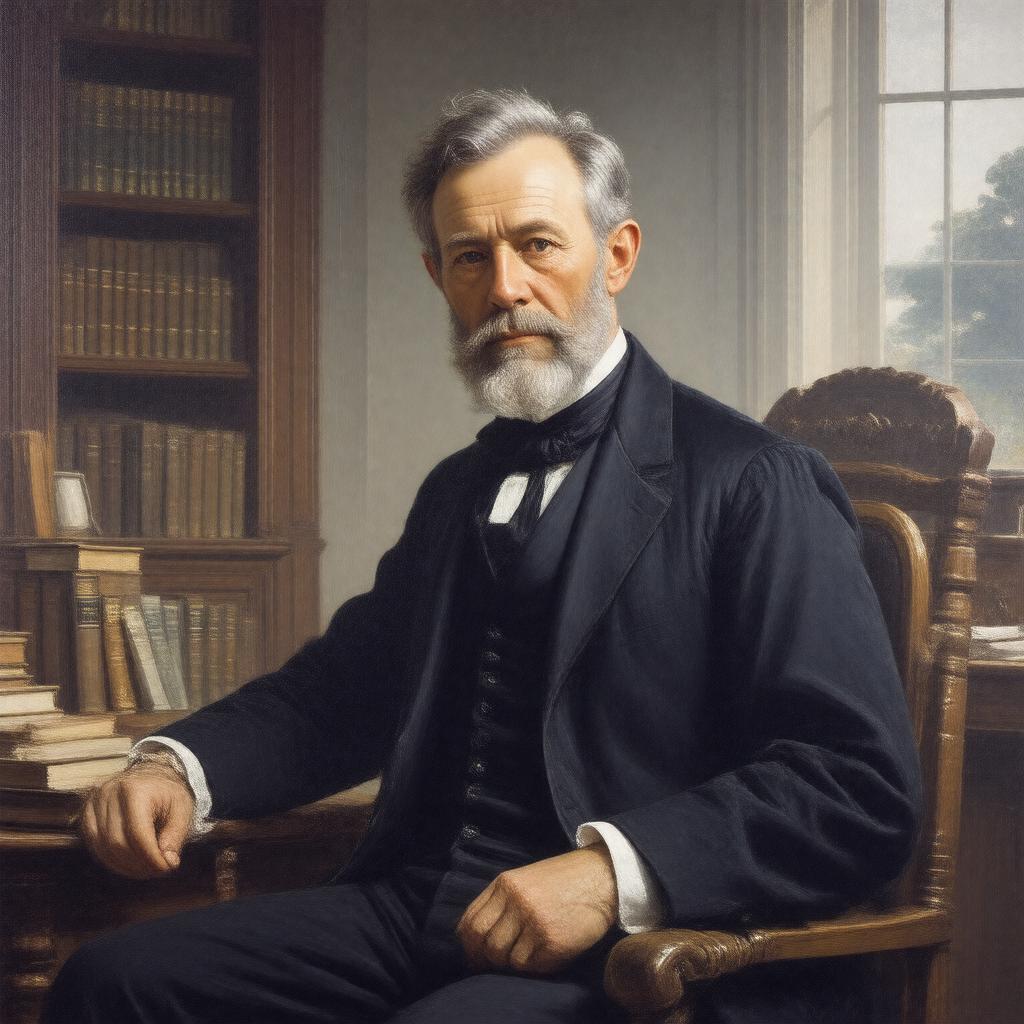 AI-created image of Frederick Barnard