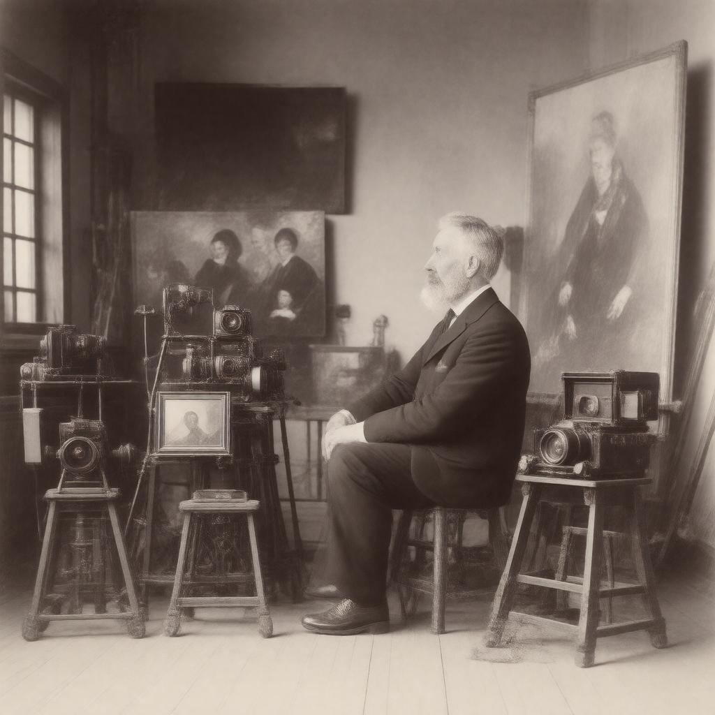 Click to view larger image AI-created image of Frederick Hollyer