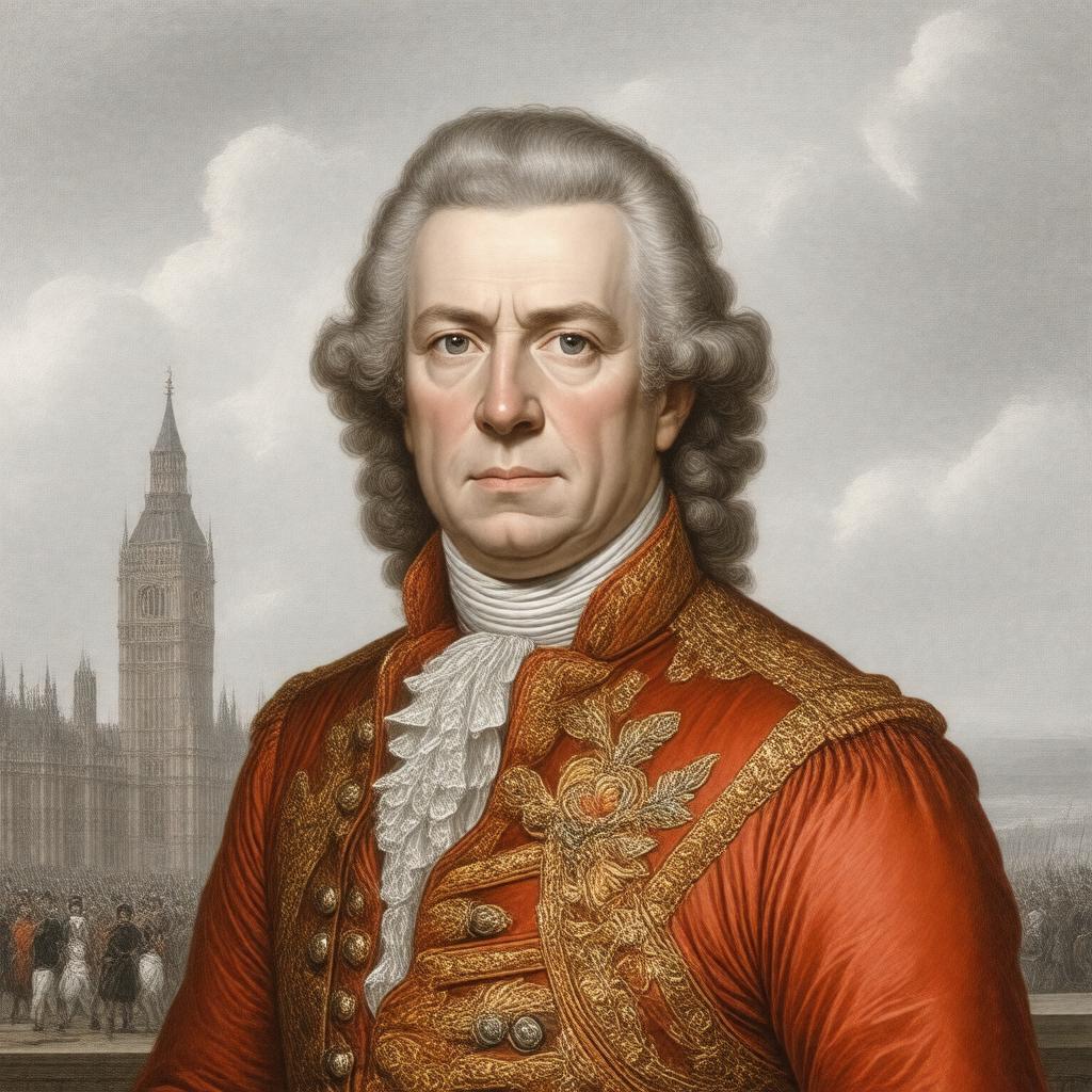 AI-created image of Frederick North, Lord North