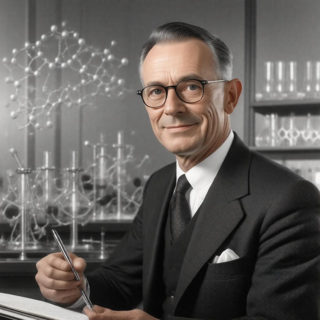 AI-created image of Frederick Sanger