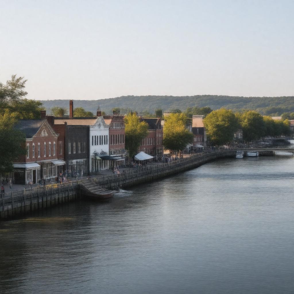 AI-created image of Fredericksburg, Virginia