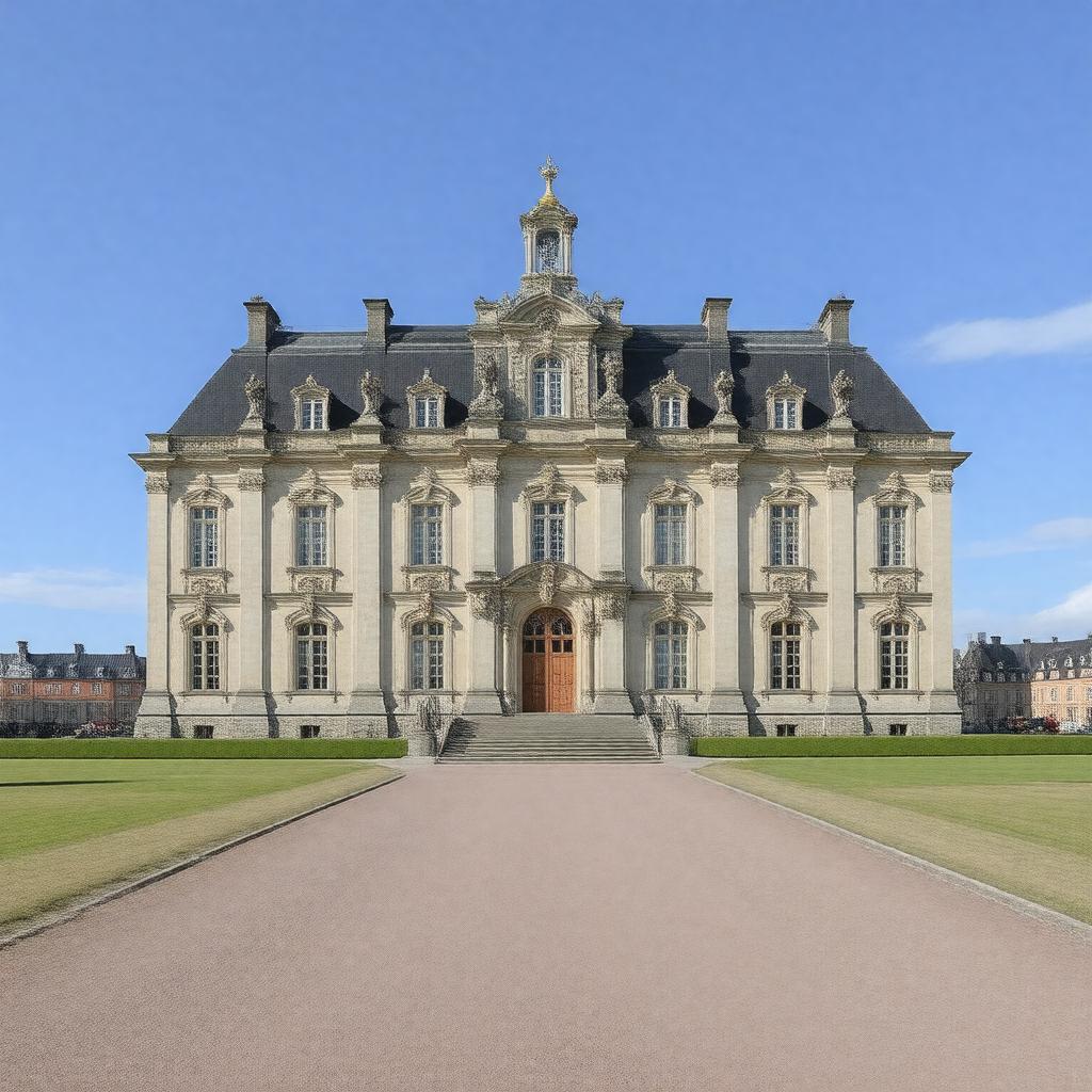 AI-created image of Frederik VIII's Palace, Amalienborg, Copenhagen