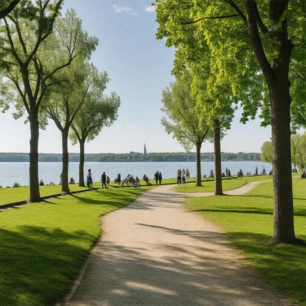 AI-created image of Fredhällsparken