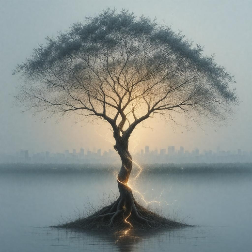 Click to view larger image AI-created image of Free will theodicy