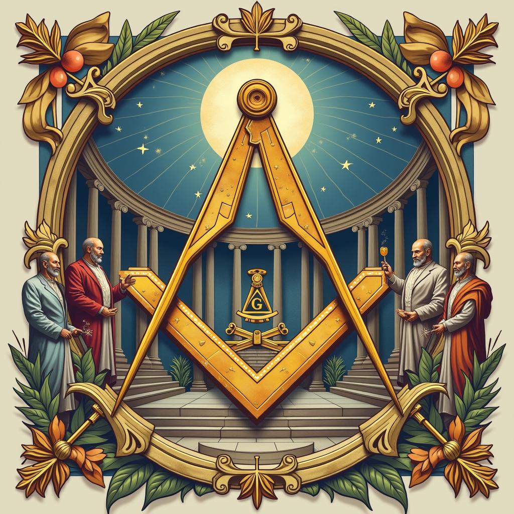 AI-created image of Freemasons