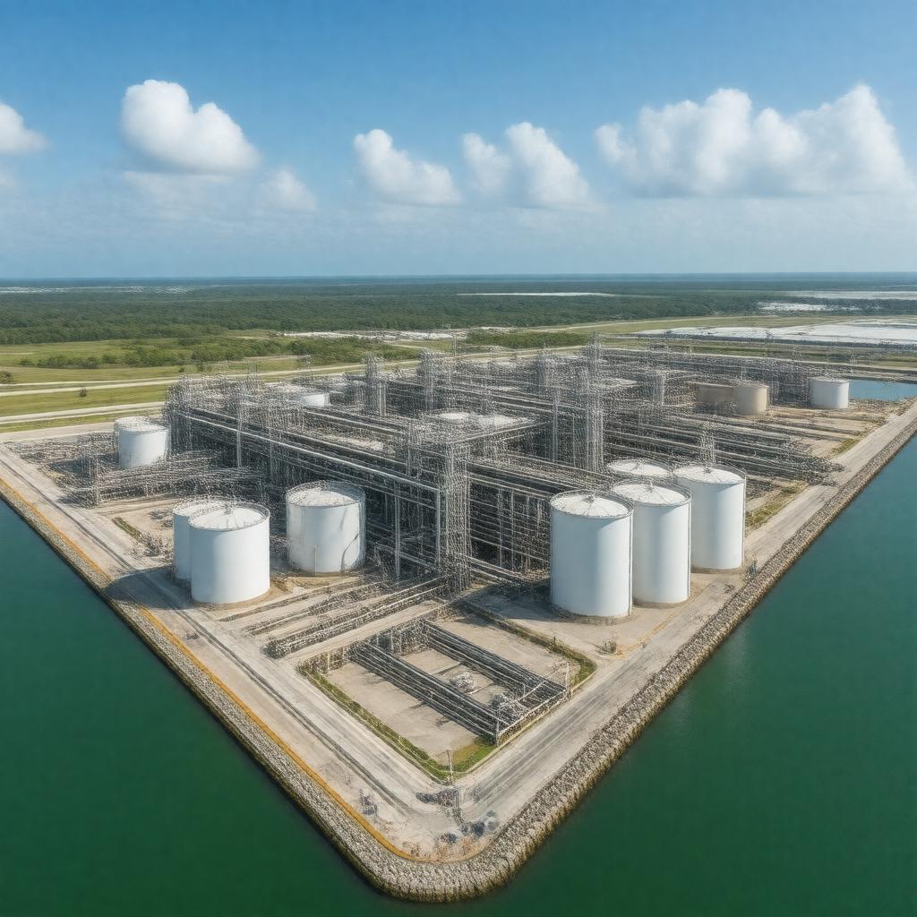 Click to view larger image AI-created image of Freeport LNG