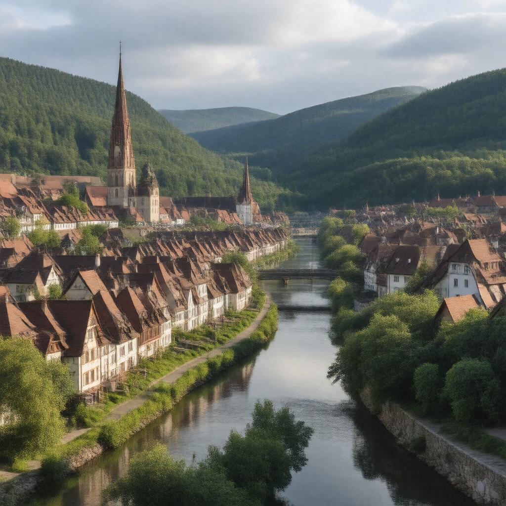 AI-created image of Freiberg