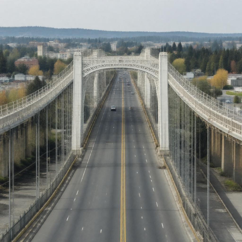 Click to view larger image AI-created image of Fremont Bridge