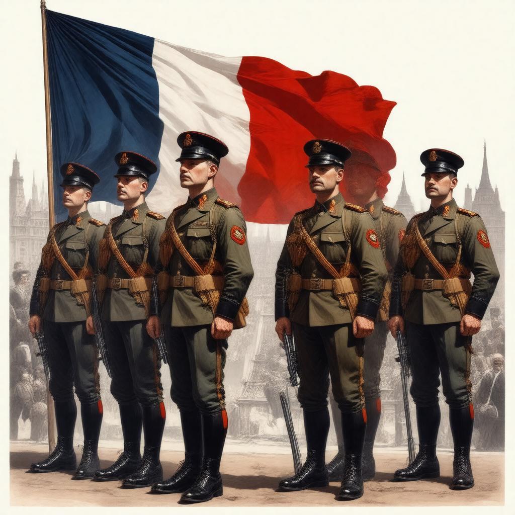 AI-created image of French Army