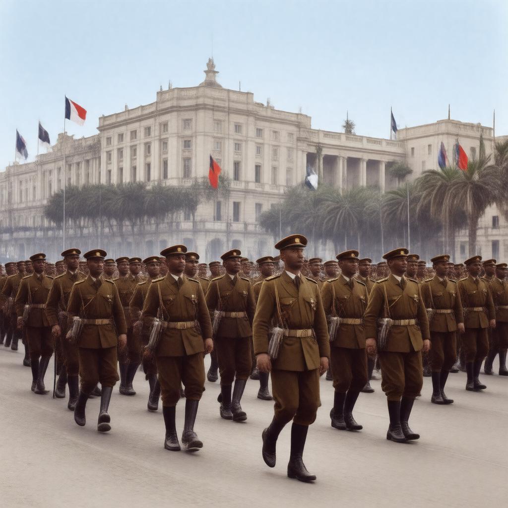 AI-created image of French Army of the Levant