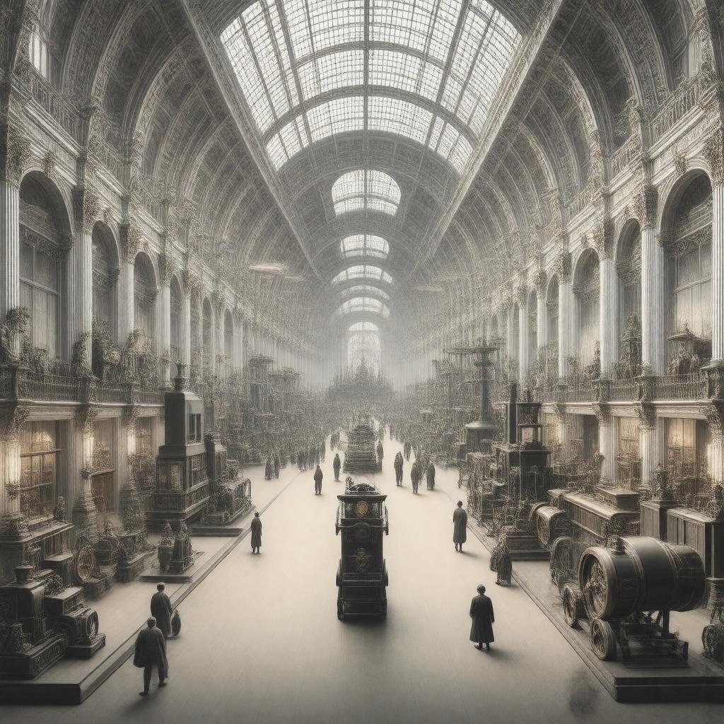 AI-created image of French Industrial Expositions