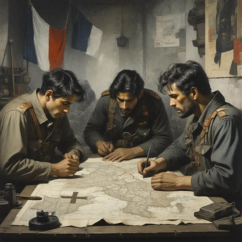 AI-created image of French Resistance