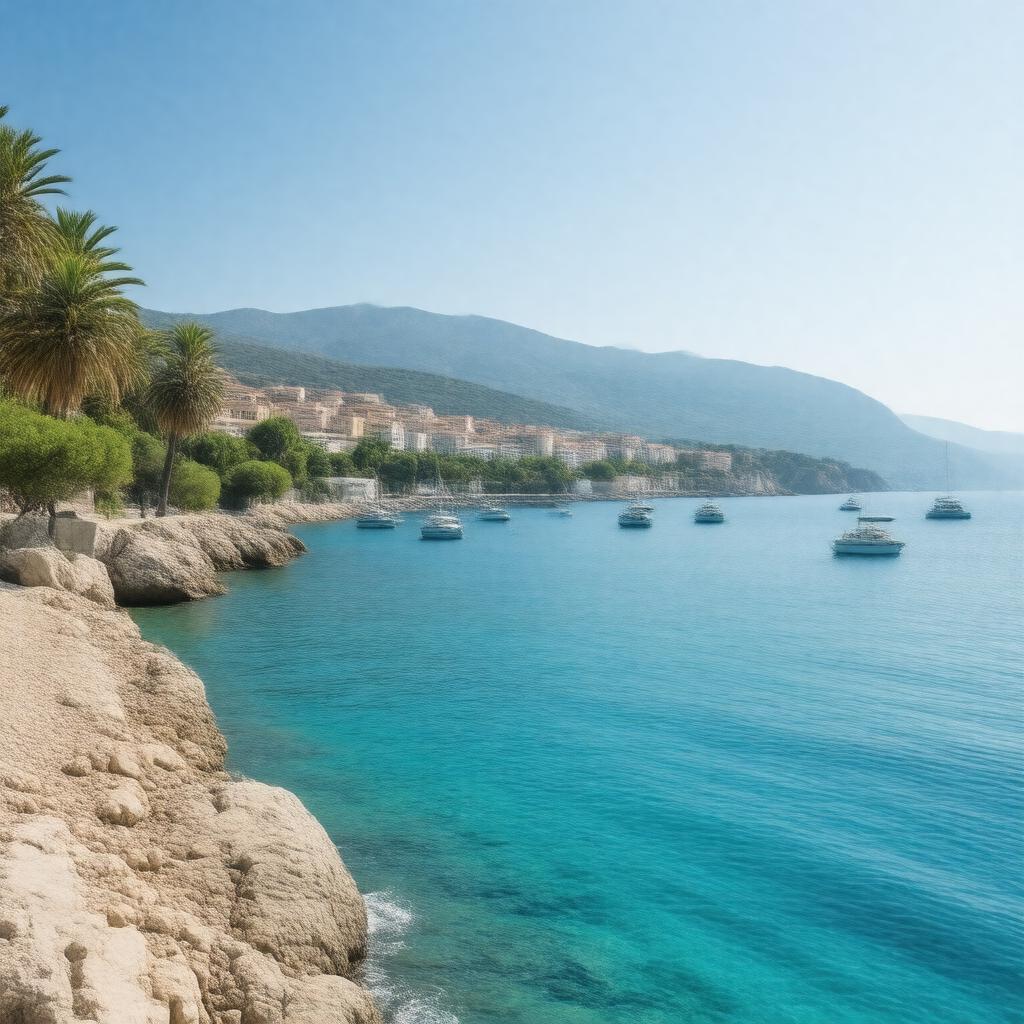 AI-created image of French Riviera