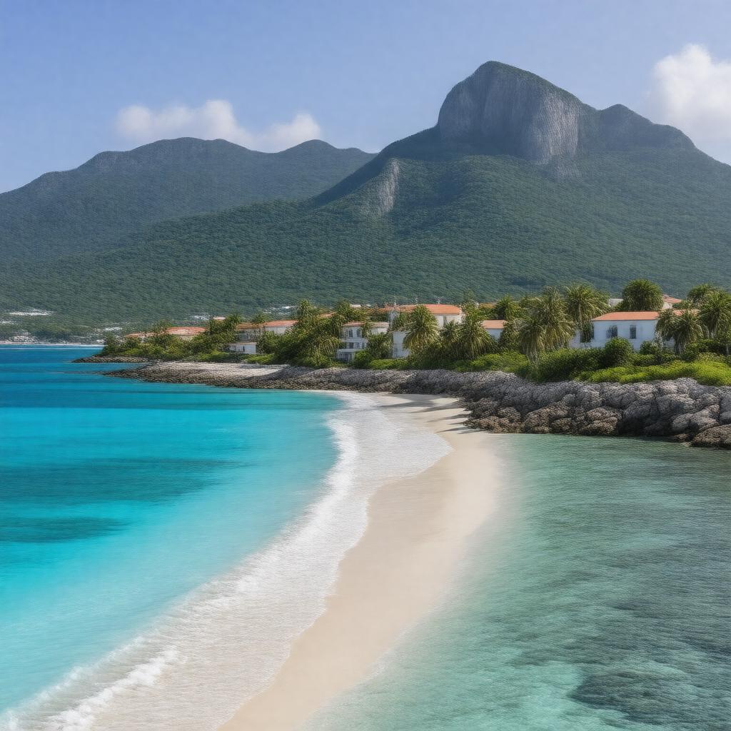 AI-created image of French Saint-Martin