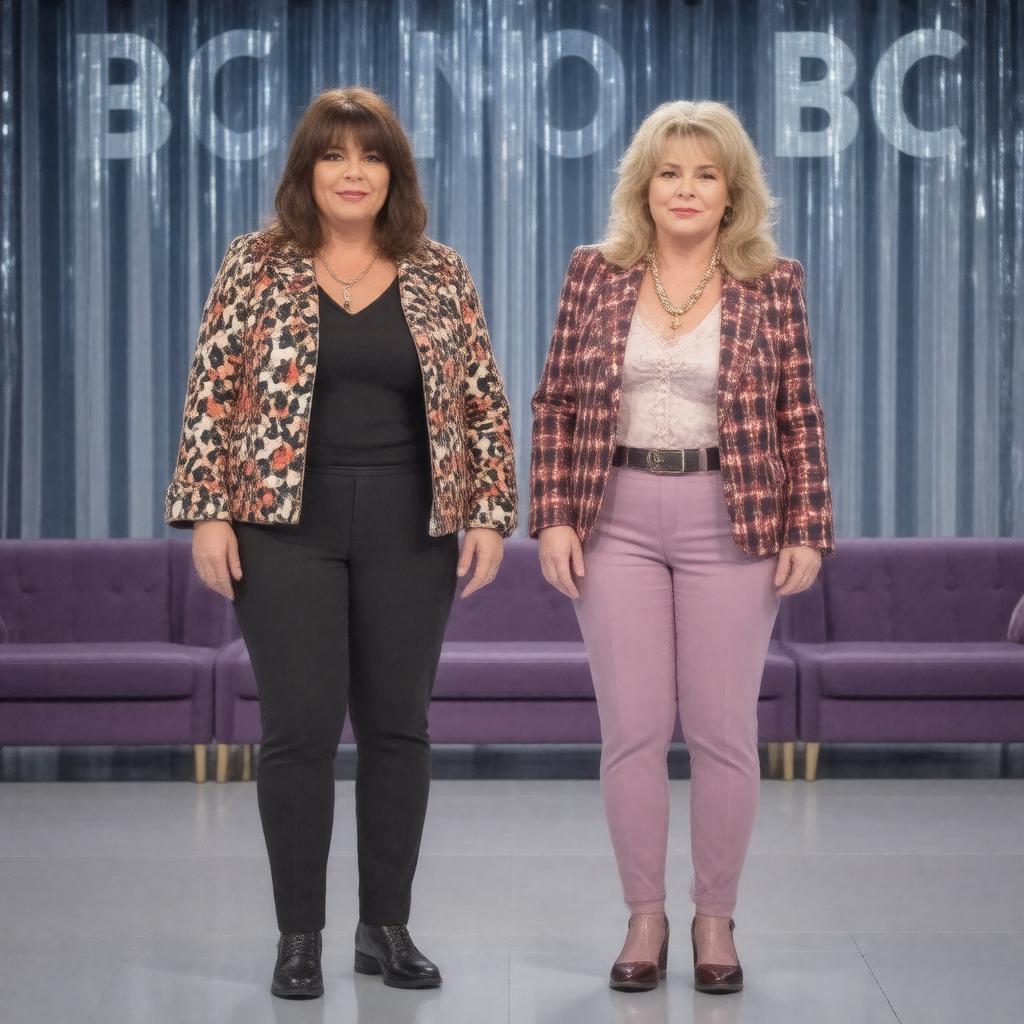 AI-created image of French and Saunders