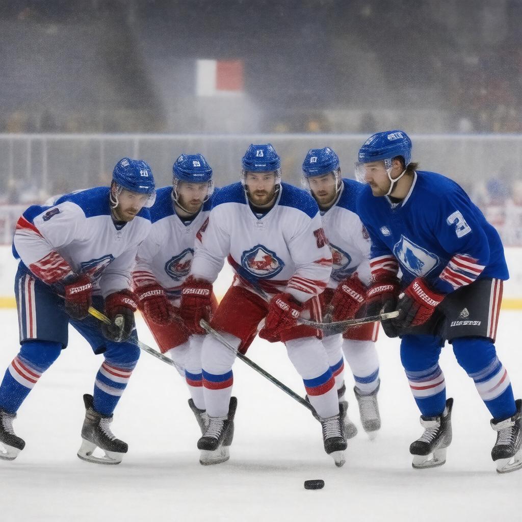 AI-created image of French national ice hockey team