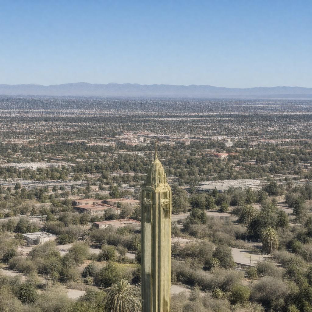 AI-created image of Fresno, California, USA