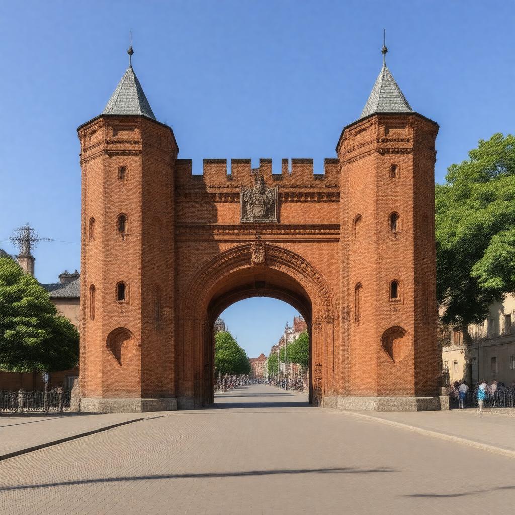 Click to view larger image AI-created image of Friedland Gate