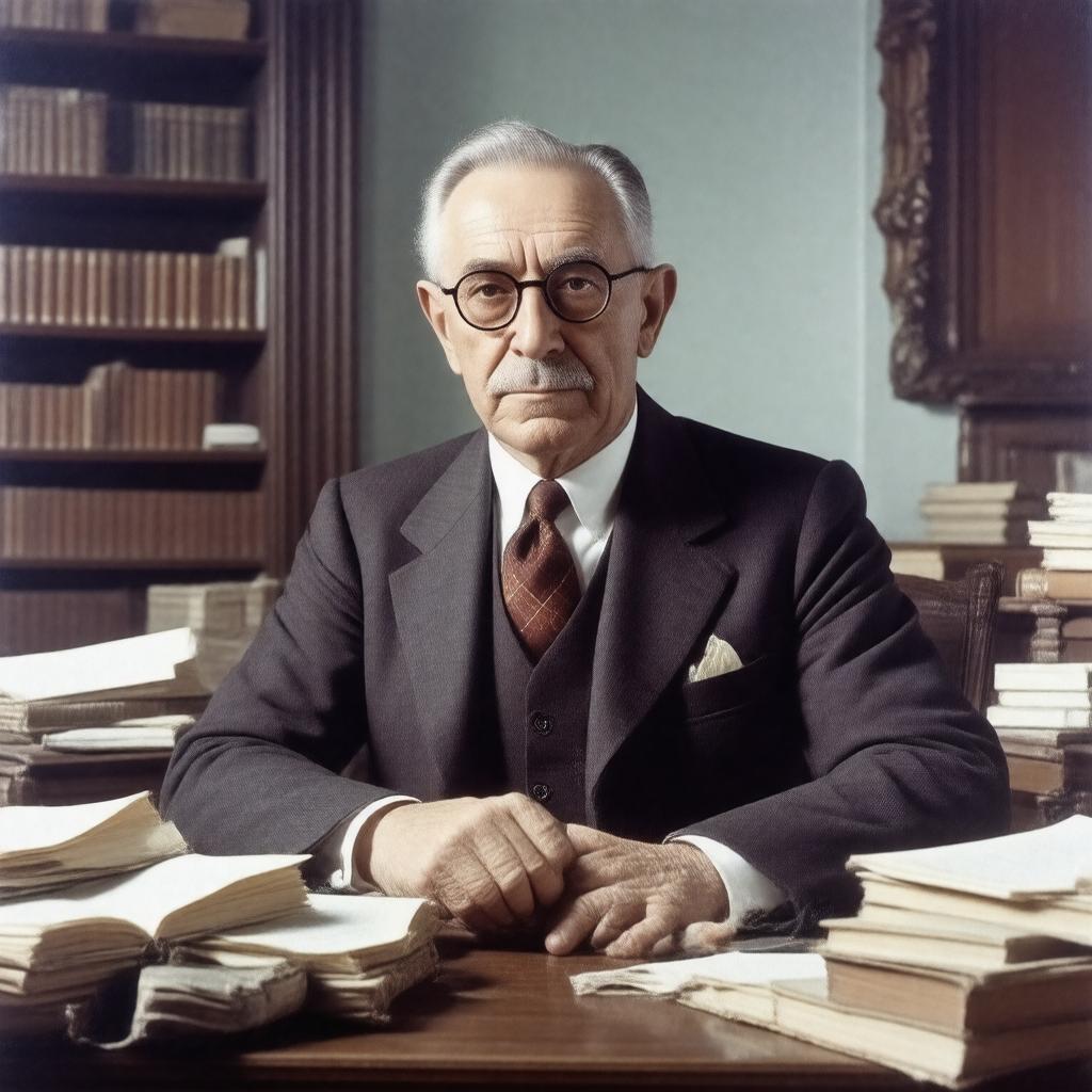 AI-created image of Friedrich August von Hayek
