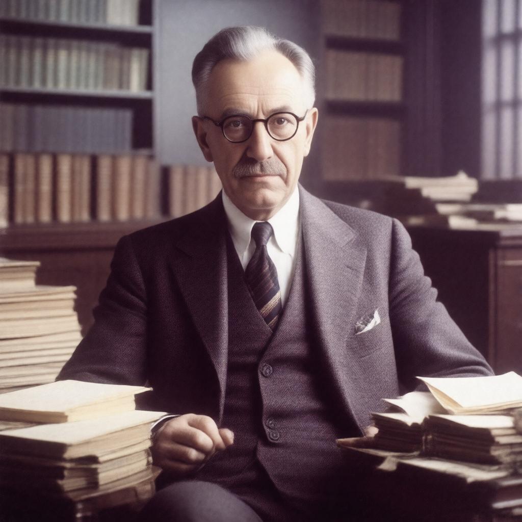 AI-created image of Friedrich Hayek