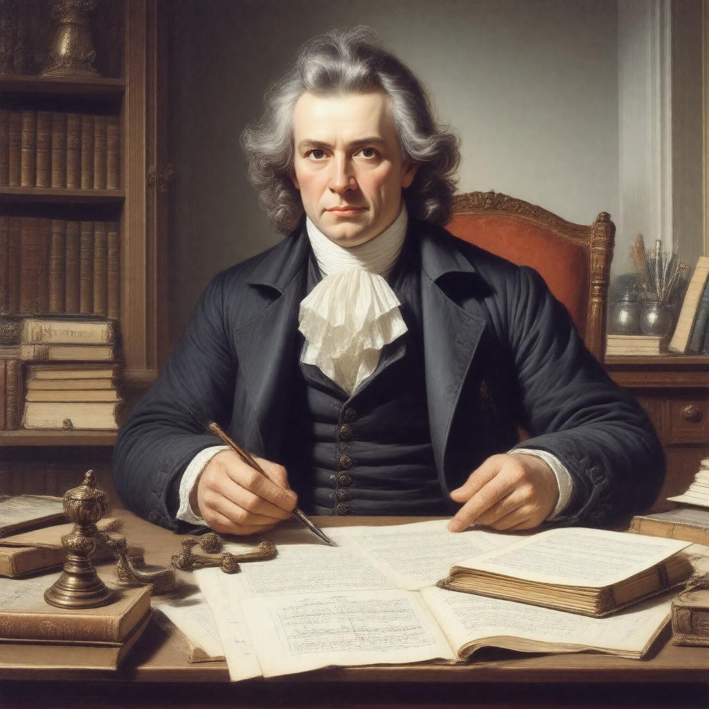 AI-created image of Friedrich Schiller