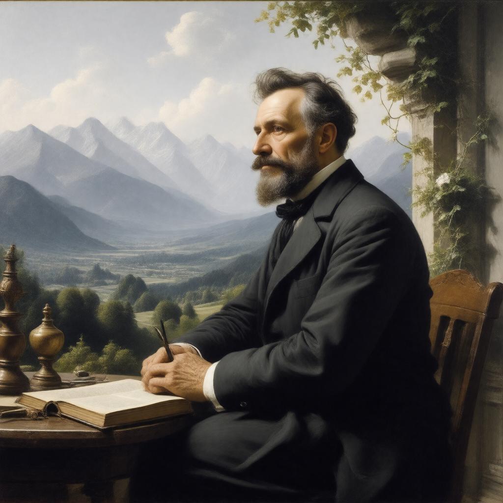 AI-created image of Friedrich Wilhelm Joseph Schelling