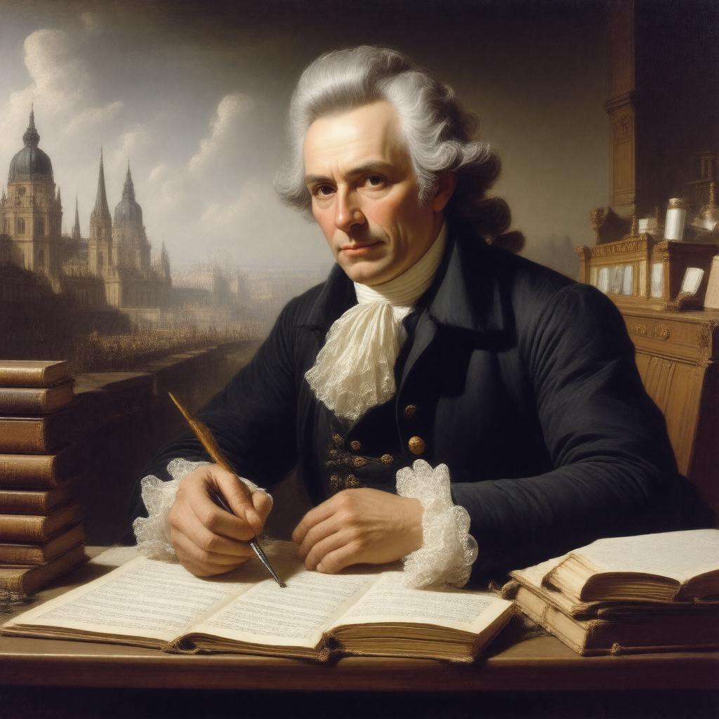 AI-created image of Friedrich Wilhelm Marpurg