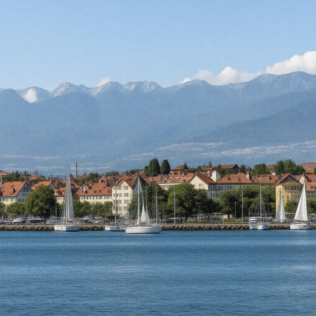 AI-created image of Friedrichshafen, Germany