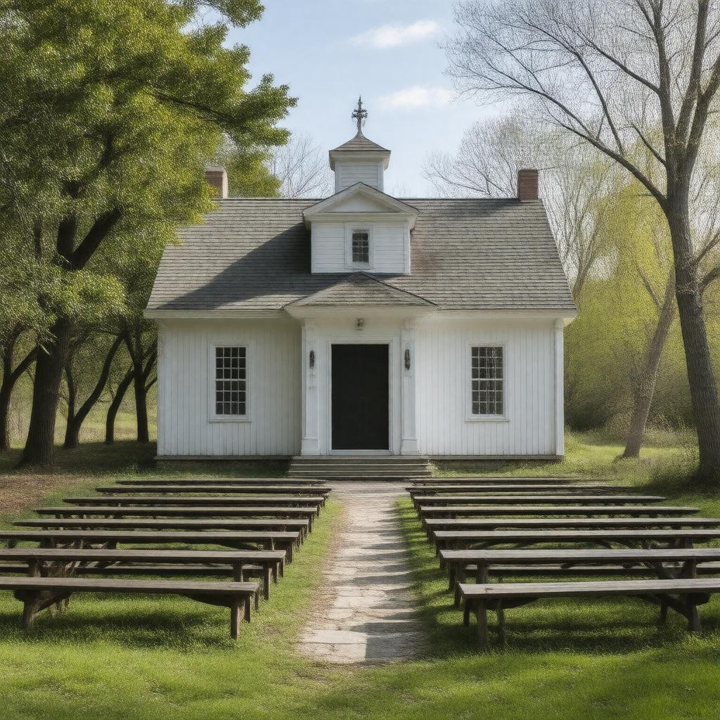 AI-created image of Friends Meeting House