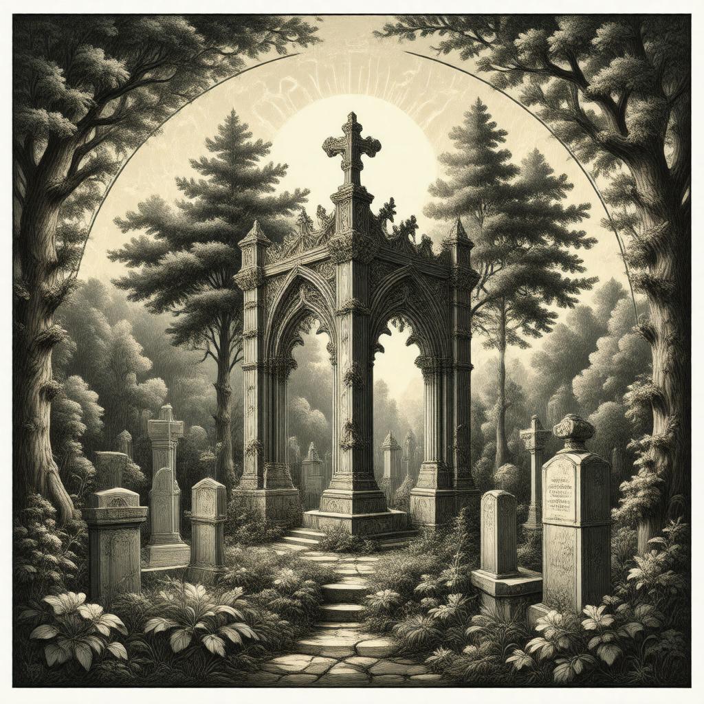 Click to view larger image AI-created image of Friends of Highgate Cemetery Trust