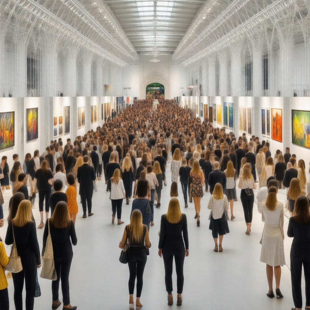 AI-created image of Frieze Art Fair
