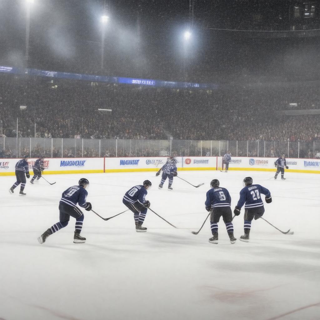 AI-created image of Frozen Four