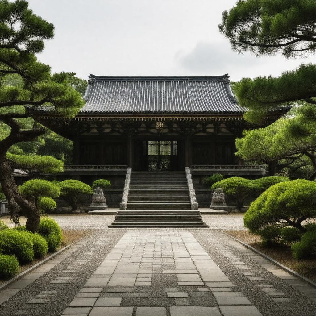AI-created image of Fudoin Temple