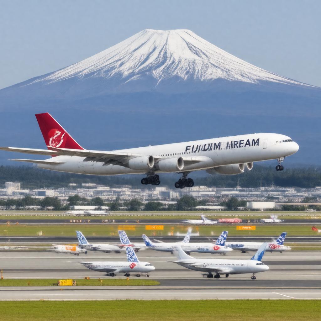 AI-created image of Fuji Dream Airlines