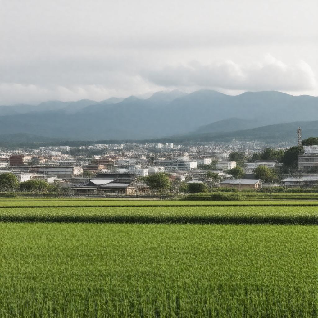 AI-created image of Fukagawa, Japan