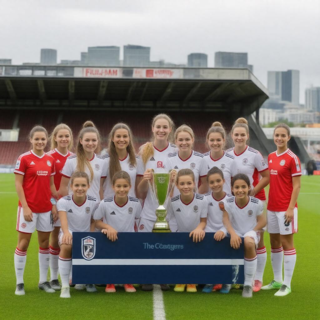 AI-created image of Fulham Ladies Football Club