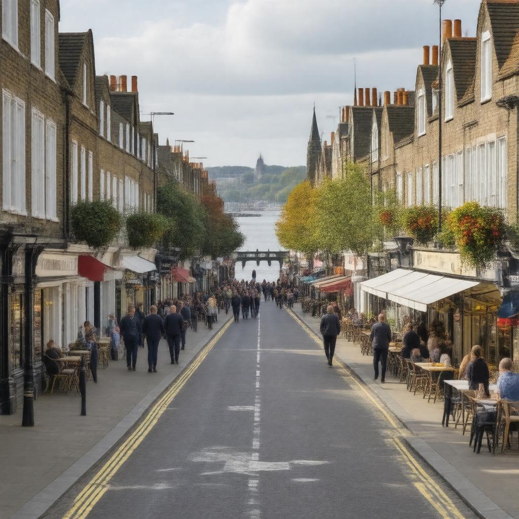 AI-created image of Fulham, London, England
