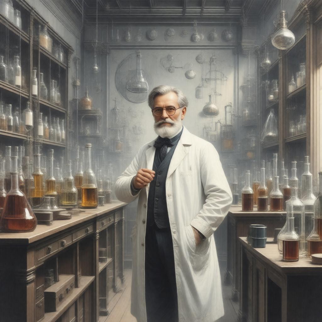 AI-created image of Fullerian Professor of Chemistry at the Royal Institution