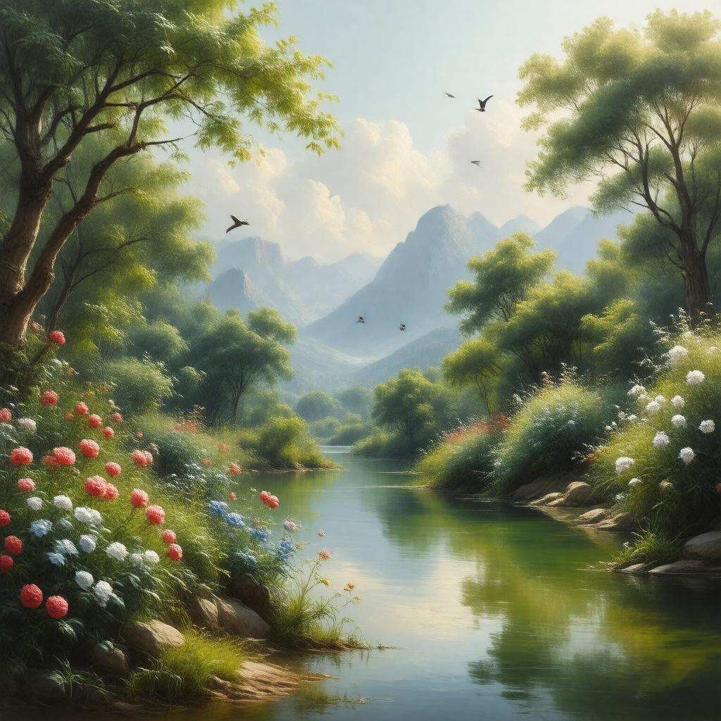 Click to view larger image AI-created image of Further in Summer than the Birds